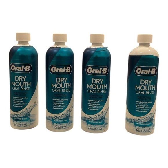 Oral-B Other - Oral-B - Dry Mouth Oral Rinse‎ (16 fl oz) - Moisturizing Mint Relief
